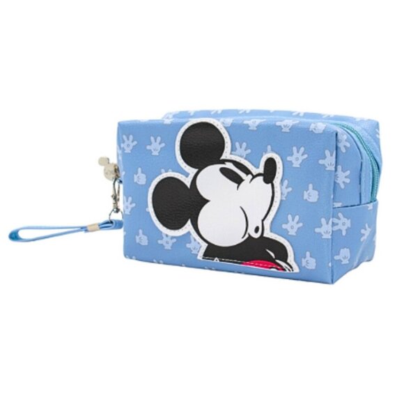 Disney Handbags - Mickey Mouse Light Blue Cosmetic Bag – Toiletry Pouch – Travel Friendly